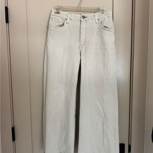 Kut from the Kloth Cream Wide Leg Jeans